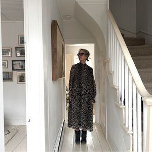 Ganni Animal Print Dress